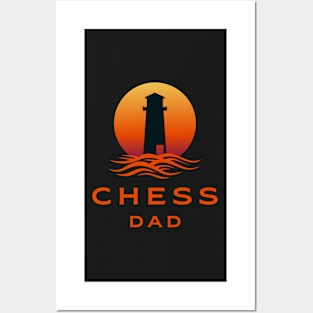 Chess Retro Sunset Posters and Art